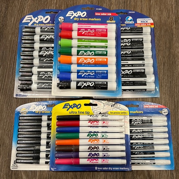 Bundle of 6 Expo Markers - Picture 1 of 3